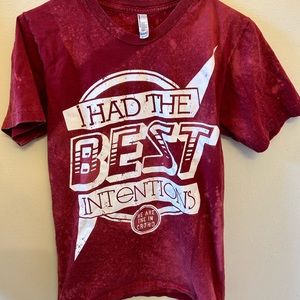 We Are The In Crowd WATIC Band Tee Shirt Best Intentions Hand Bleached